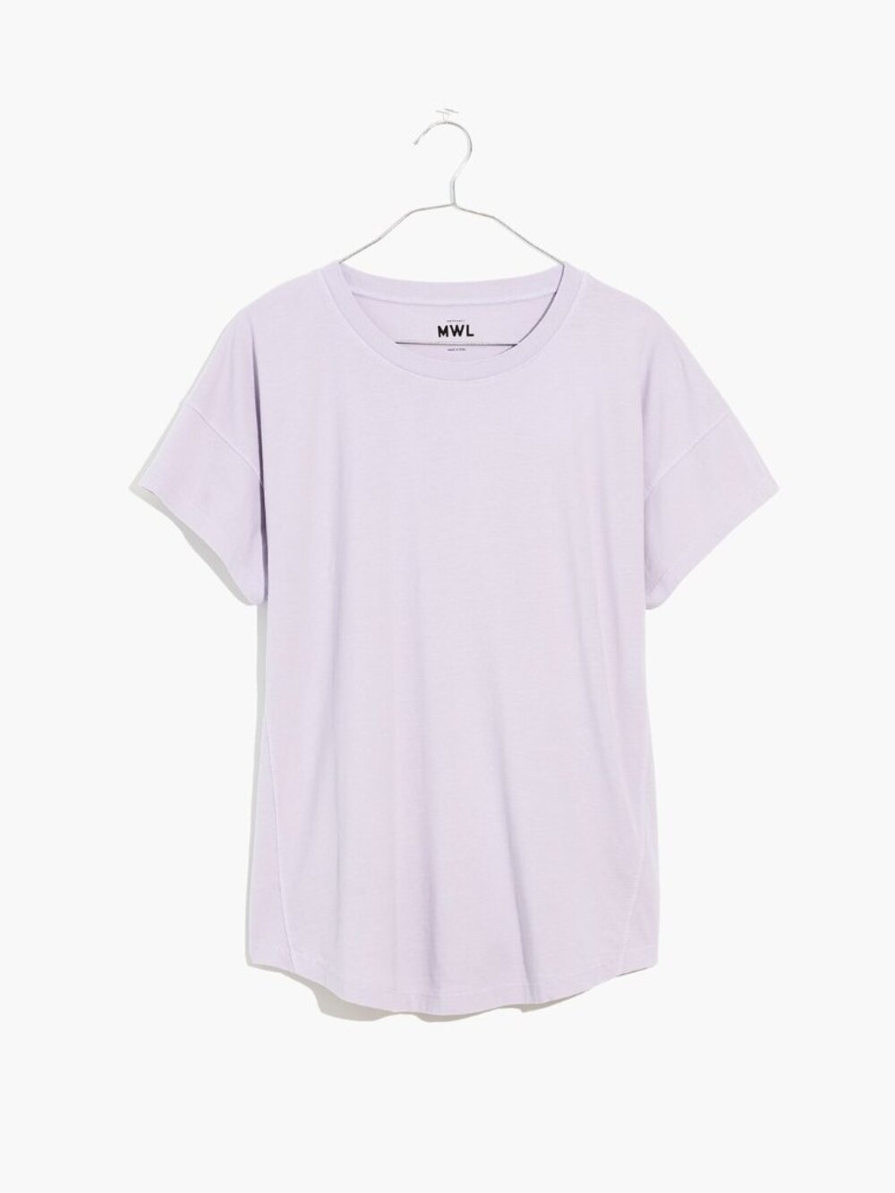 Madewell Short Sleeved MWL Seamed Tee Distant Lavender Light Purple Size Small